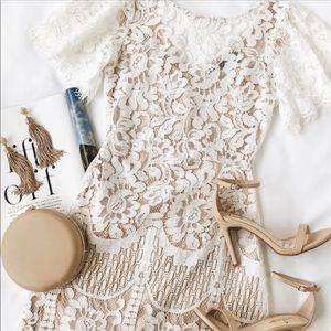 White lace dress